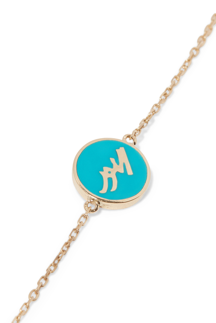 Turquoise-Enamel Al Noor Bracelet
